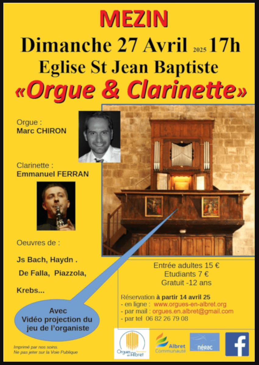 You are currently viewing Concert Orgue & Clarinette