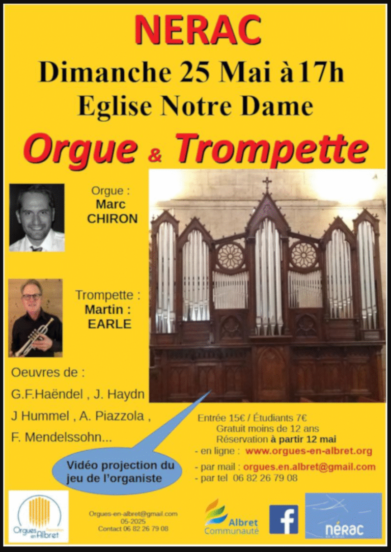 Lire la suite à propos de l’article Concert Orgue & Trompette