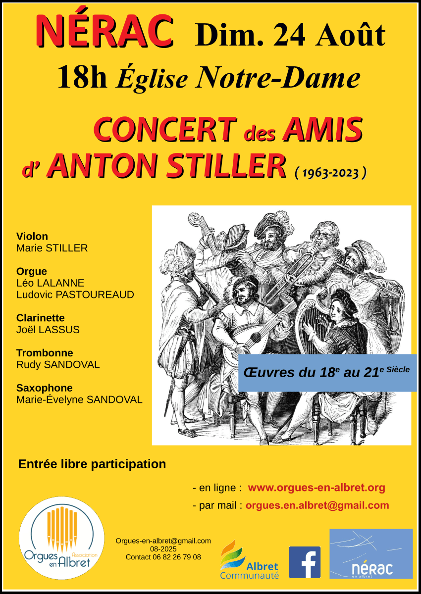 Lire la suite à propos de l’article Concert des Amis d’Anton STILLER